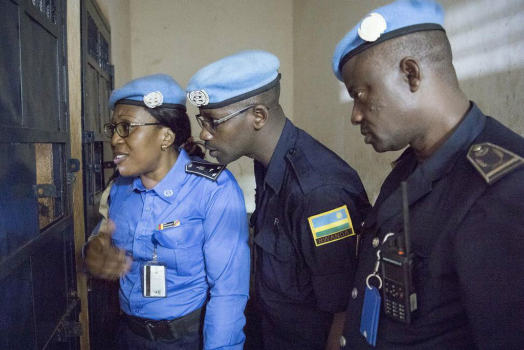 Every day, Gladys collaborates with the national police in the capital, Bangui, at the police station for the First District. She monitors the work of the national police, ensuring that the basic human rights of detainees are respected.