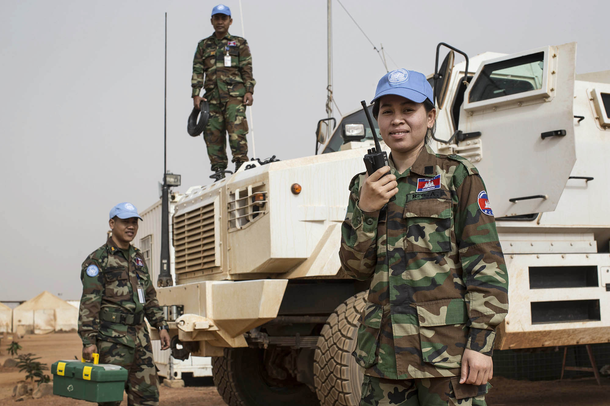 Peacekeepers with Truck