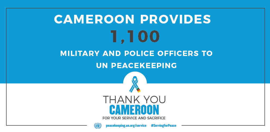 Cameroon provides 1100 peacekeepers 