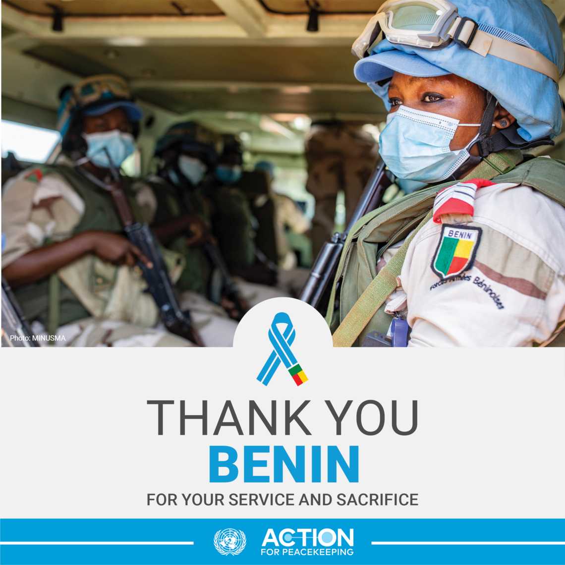 Thank you Benin for your service and sacrifice