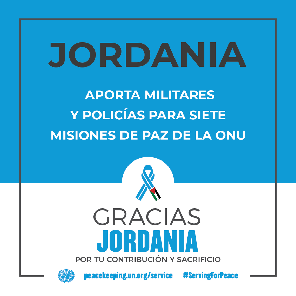 Jordania aporta militares y policías para siete Misiones de Paz de la ONU