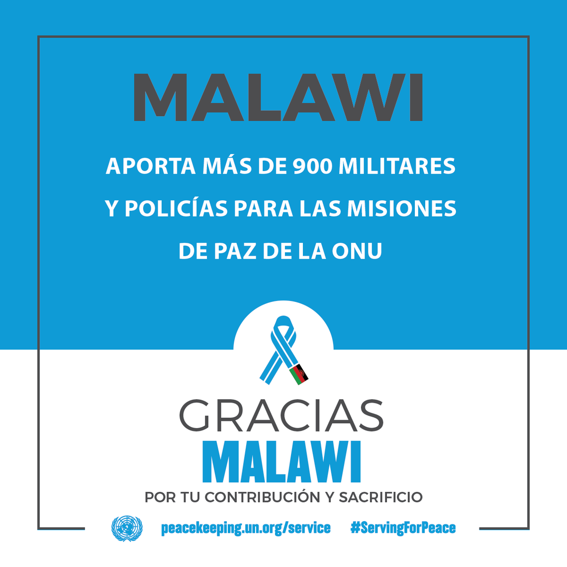 Malawi aporta más de 900 militares y policías para las Misiones de Paz de la ONU