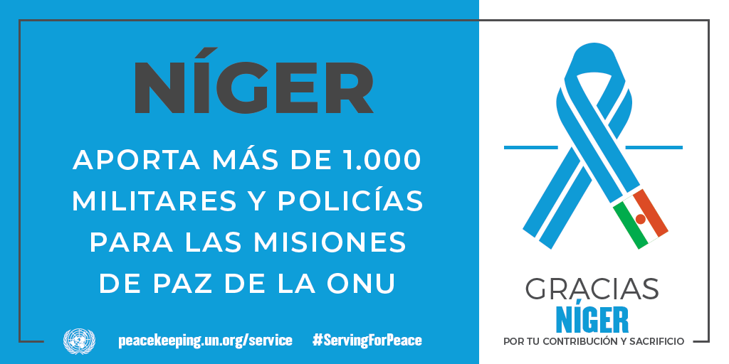 Níger aporta más de 1.000 militares y policías para las Misiones de Paz de la ONU