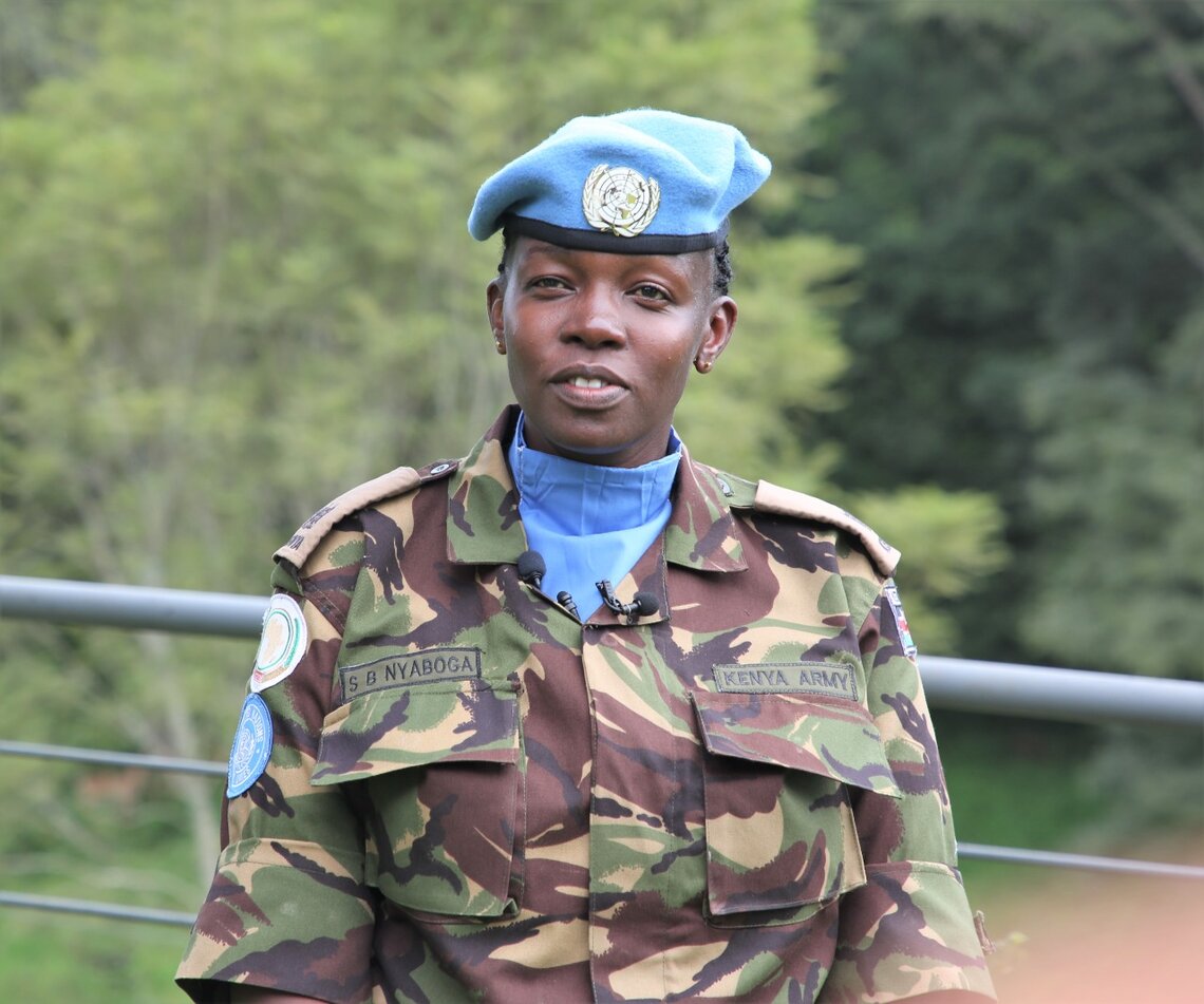 محامية النوع العسكري للعام 2020 - ضابط الأركان الرائد ستيبلين نيابوجا من كينيا