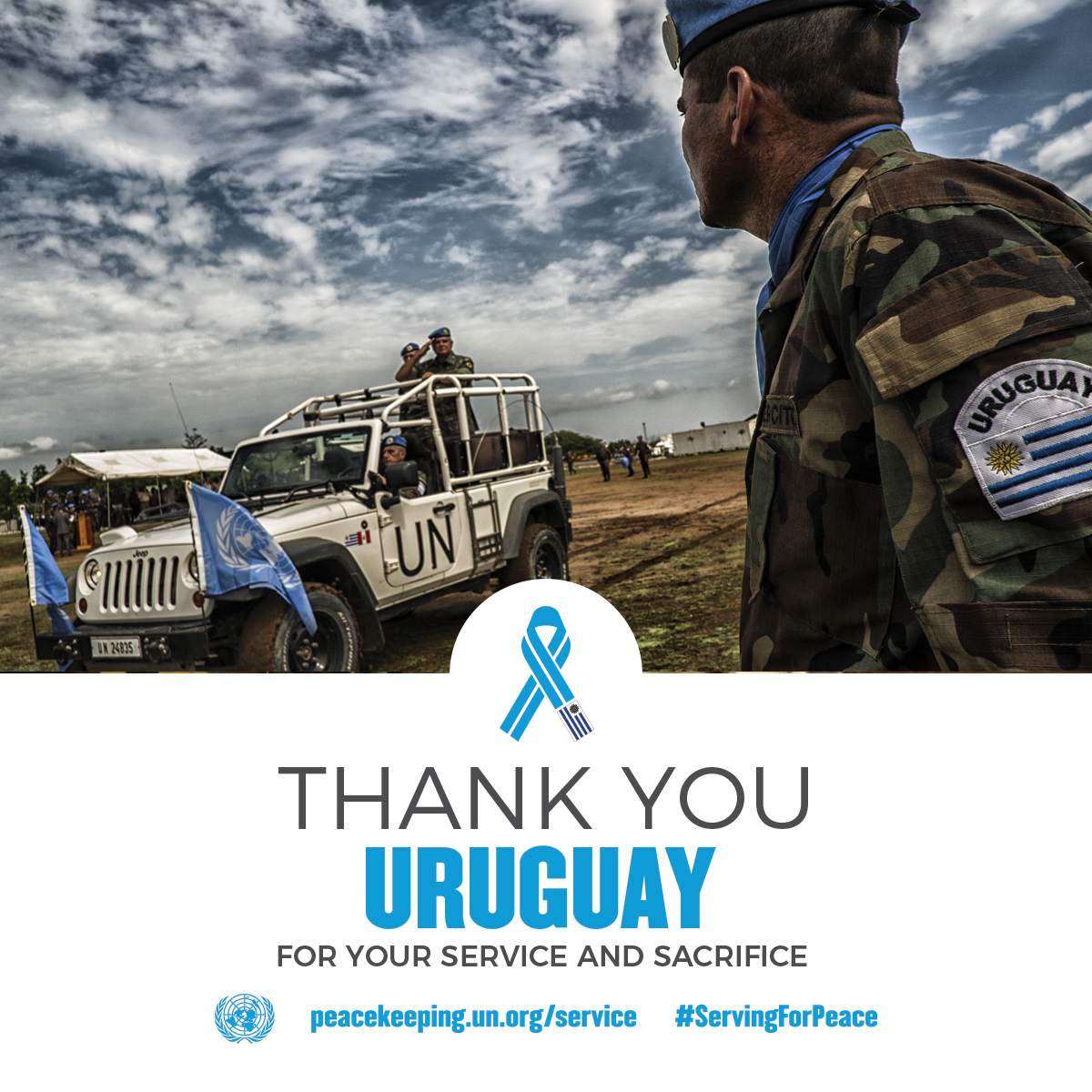 Thanks Uruguay for your service and sacrifice 