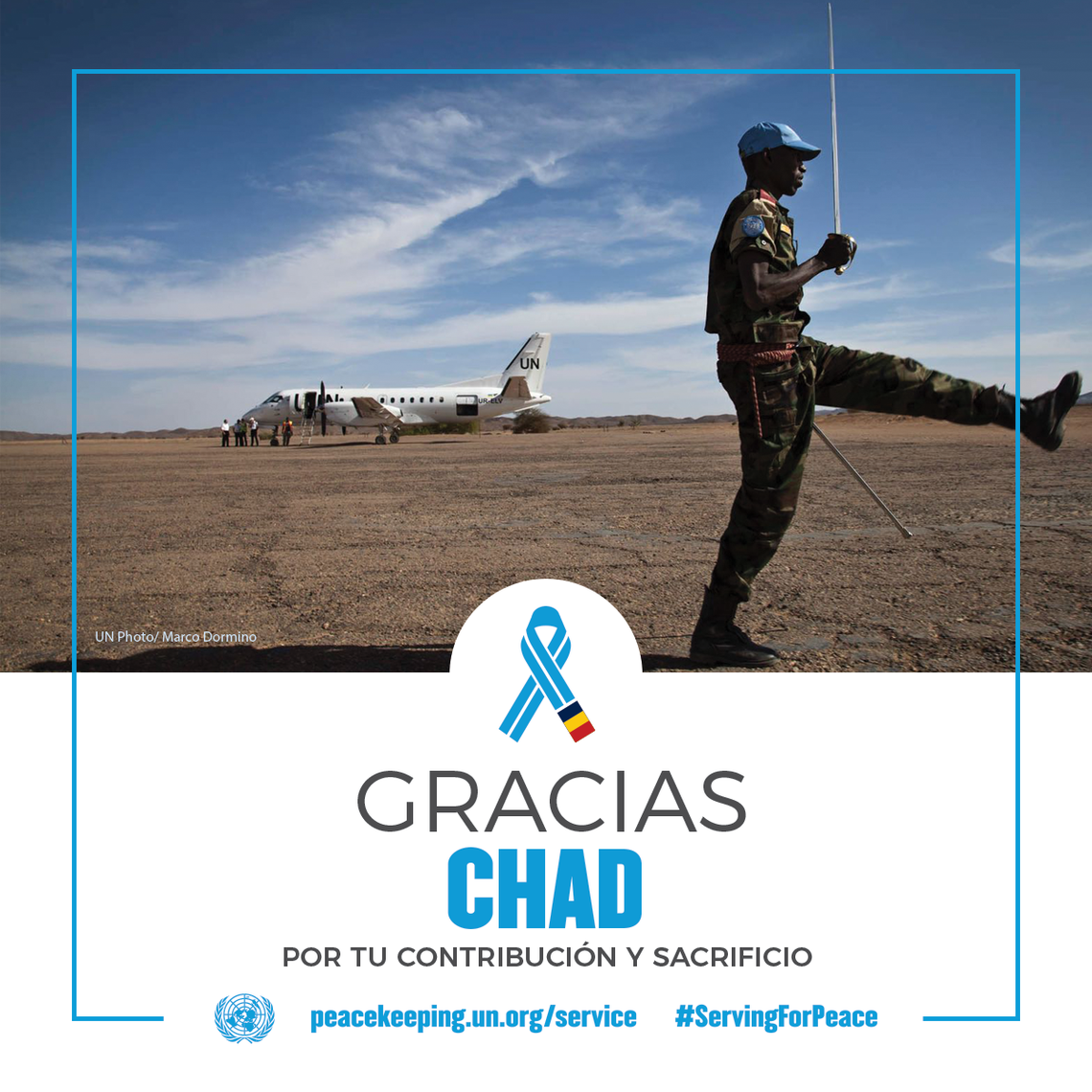 El Chad aporta 1400 militares y policías a las operaciones de mantenimiento de la paz de la ONU.