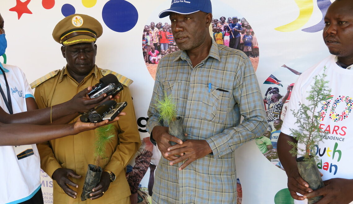 Yei residents plant trees to highlight a culture of peace as South ...