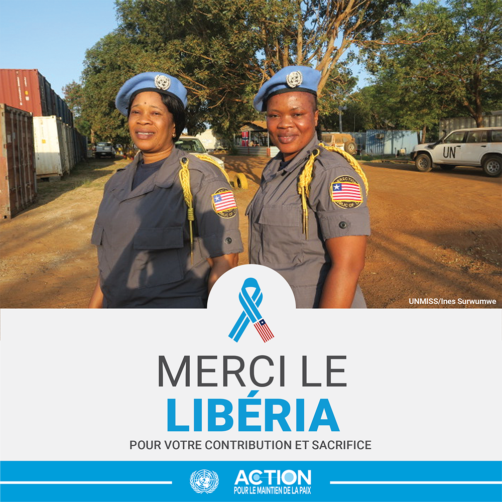 Deux femmes Casque bleu du Libéria