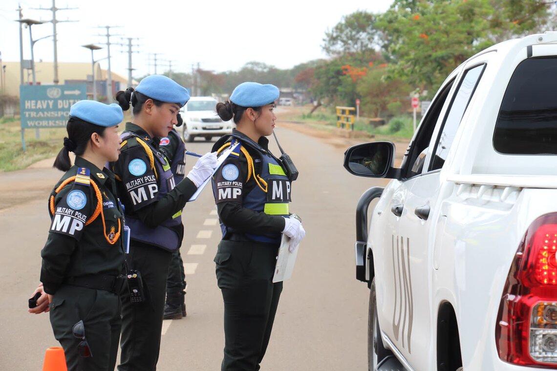 LtCOL Chea Maysaros monitoring operations on the ground in UNMISS. Photo by UNMISS
