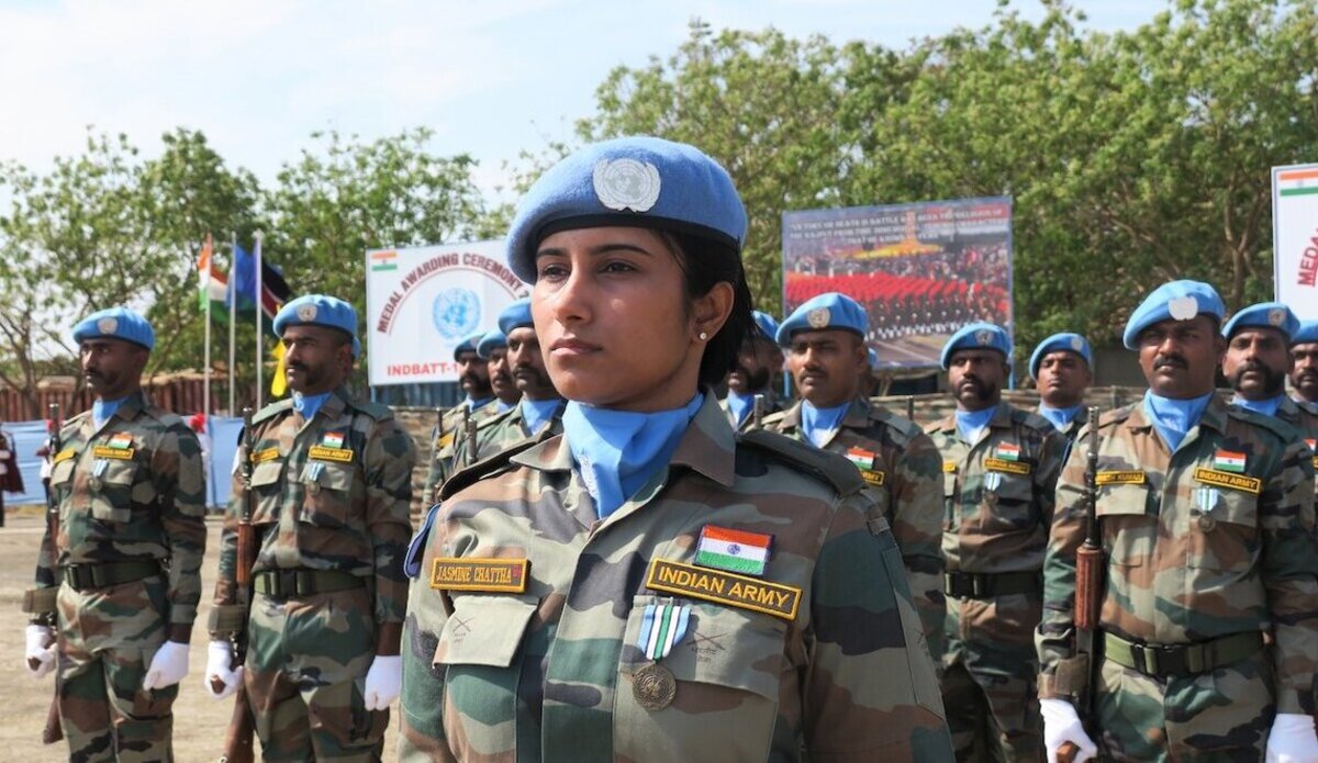 Female Protagonist As Indian Peacekeepers Awarded Medals For ...