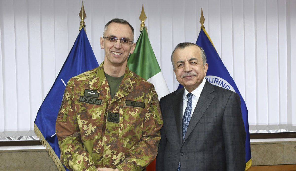 SRSG TANIN MEETS KFOR COMMANDER MG MICHELE RISI United Nations