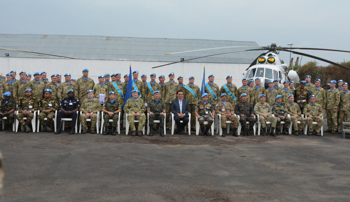 A Medal parade organized for 250 Ukrainian Soldiers | United Nations  Peacekeeping