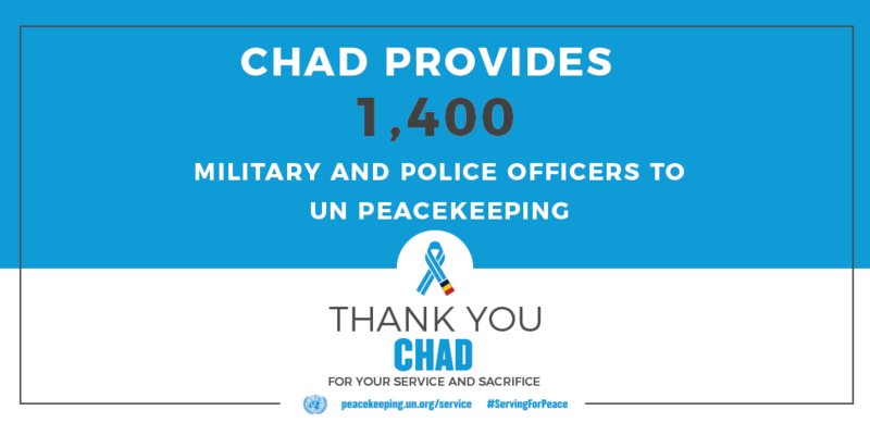 Chad provides 1400 peacekeepers