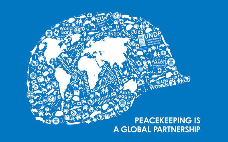 Peacekeepers Day: Peacekeeping is a Global Partnership Graphic