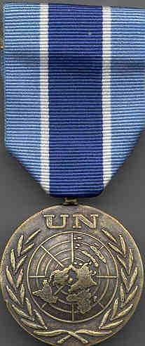 United Nations Medal ribbon citation award 