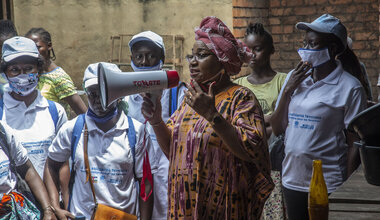 Photo de Lina Ekomo, qui est active dans la lutte pour le leadership des femmes dans les processus de paix.