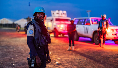 A peacekeeping night patrol to protect civilians in South Sudan. UNMISS/Gregório Cunha