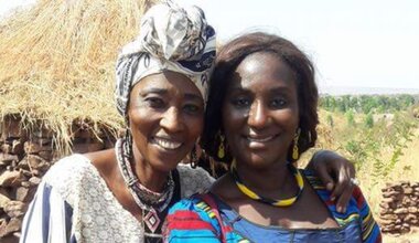 Mimi Konate Engaging With a Community Member In The Field