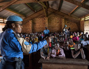 Gladys Ngwepekeum Nkeh is a United Nations police officer from Cameroon, one of some 12,870 uniformed personnel working with the UN peacekeeping mission in the Central African Republic. 